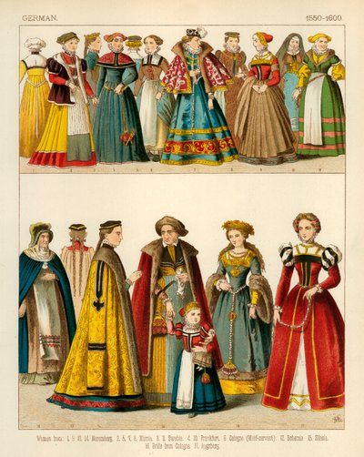 German Costume 1550-1600 by Albert Kretschmer